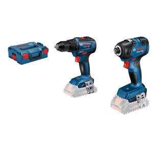 Työkalusarja Bosch (GDR 18V-200 + GSB 18V-55); 18 V (ilman akkua ja laturia)