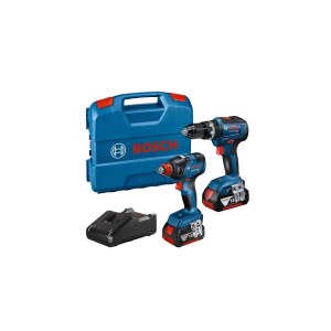 Työkalusarja Bosch 06019J2208 (GDX 18V-200 + GSB 18V-55); 18 V; 2x4,0 Ah akku