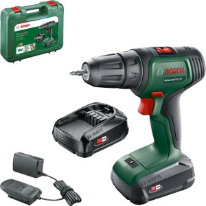 Pora/ruuvinväännin Bosch UniversalDrill 18; 18 V; 2x1,5 Ah akku