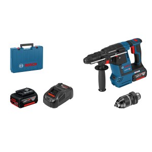 Poravasara Bosch GBH 18V-26 F; 2,6 J; SDS-plus; 18 V; 2x6,0 Ah akku