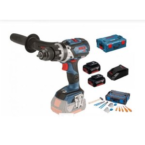 Iskupora / ruuvinväännin Bosch GSB 18V-85 C; 18 V; 2x5,0 Ah akku. + tarvikkeet