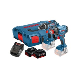 Työkalusarja Bosch (GSR 18V-28 + GDX 18V-180); 18 V; 2x4,0 Ah akku