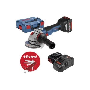 Kulmahiomakone Bosch GWS 18V-125 C l-boxx; 18 V; 2x5,0 Ah akku + tarvikkeet