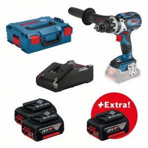 Akkukäyttöinen ruuvinväännin Bosch GSR 18V-110 C Professional; 18 V; 3x5,0 Ah akku + L-Boxx