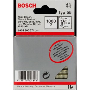 Niitit Bosch; 6x23 mm; 1000 kpl.; tyyppi 55; teräs