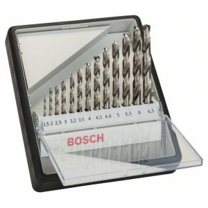 Metalliporanteräsarja Bosch HSS-G; 1,5-6,5 mm; 13 kpl.