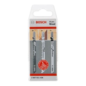 Pistosahanteräsetti Bosch Wood; 15 kpl.