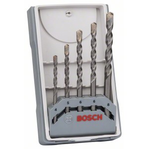 Betoniporanteräsarja Bosch Silver Percussion; 4-8 mm; 5 kpl.