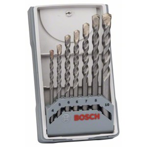 Betoniporanteräsarja Bosch Silver Percussion; 4-10 mm; 7 kpl.