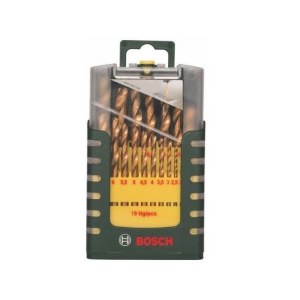 Poranteräsarja Bosch HSS-TiN; 1-10 mm; 19 kpl.