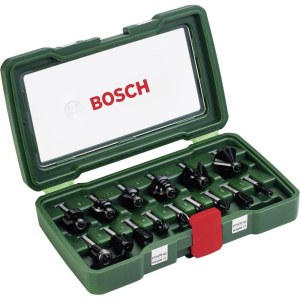 Jyrsinteräsarja  Bosch; 15 kpl.