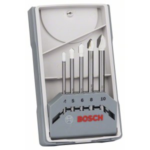 Poranteräsarja laatoille ja keramiikalle Bosch; 4-10 mm; 5 kpl.