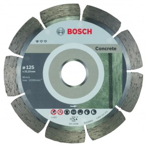 Timanttikatkaisulaikka Bosch Standard for Concrete 2608603240; 125x22,23 mm; 10 kpl.
