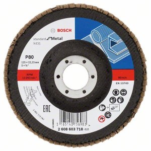 Lamellihiomalaikka  Bosch Standard for Metal 2608603713; 115x22,23 mm; K60
