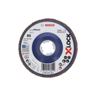 Lamellihiomalaikka  Bosch 2608619207; 115 mm; K80; X-Lock