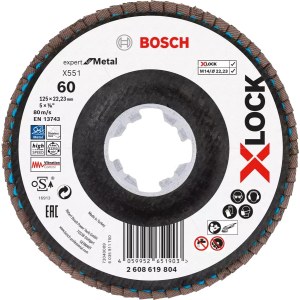 Lamellihiomalaikka  Bosch X551; 125 mm; K60