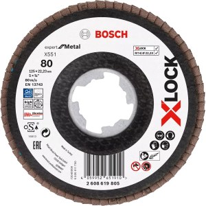 Lamellihiomalaikka  Bosch X551; 125 mm; K80