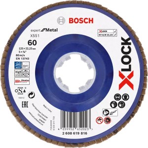 Lamellihiomalaikka  Bosch X551; 125 mm; K60