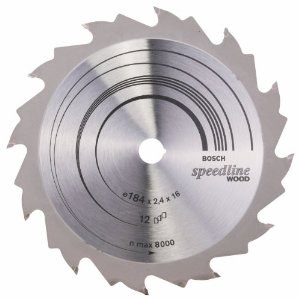 Katkaisuterä puulle Bosch SPEEDLINE WOOD; 184x2,4x16,0 mm; Z12; 15°