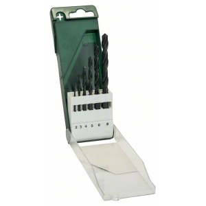 Metalliporanteräsarja Bosch HSS-G; 2-8 mm; 6 kpl.