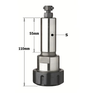 Kiristysmutteri/holkki kiinnitysmutterilla CMT 183.400.01; S=25x55 mm, RH