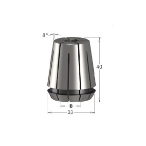 Holkki CMT 184.040.00H, D=4mm HP