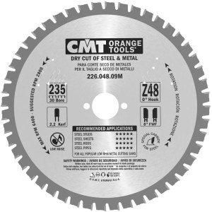Katkaisulaikka metalli CMT 226; 235x2.2x30; Z48; 0°