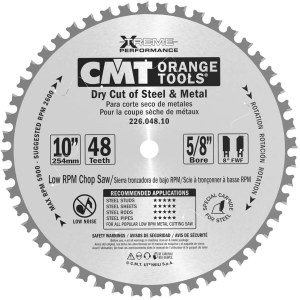 Katkaisulaikka metalli CMT 226; 254x2,2x15,87 mm; Z48; 0°