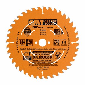 Katkaisuterä puulle CMT 272; 184x1,7x20; Z40; 18°