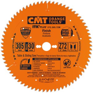 Katkaisuterä puulle CMT ITK-Plus® 271; 305x2,6x30; Z72; -5°