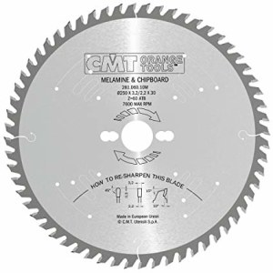 Katkaisuterä puulle CMT 281; 250x3,2x30,0 mm; Z60; 10°