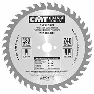 Katkaisuterä puulle CMT 292; 180x2,6x20; Z40; 15°