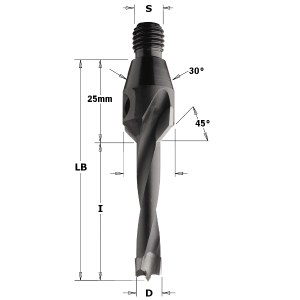 Puuporanterä CMT; S=M10/30°; D=8x40 mm