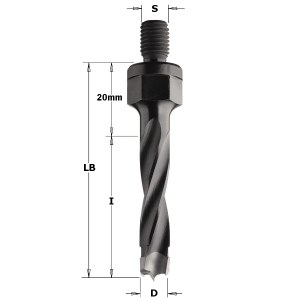 Puuporanterä CMT; S=M10 mm; D=10x43 mm