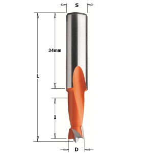 Puuporanterä CMT; S=10x34 mm; D=7x18 mm