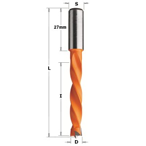 Puuporanterä CMT; S=10x27 mm; D=8x50 mm