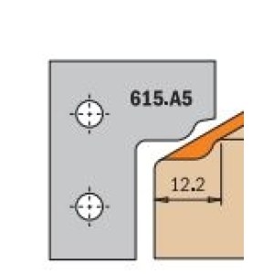 Profiiliveitset leikkuupäihin CMT 615.A5; 2 kpl.