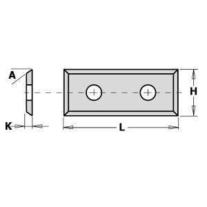 Höylän terät CMT 790.295.12; 29,5x12x1,5 mm; HWM; 1 kpl.