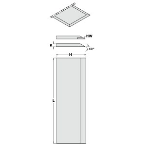 Höylän terät CMT 792.999.30; 1050x3x30 mm; 2 kpl.