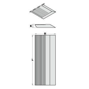Höylän terät CMT 793.040.50; 40x50x8 mm; 4 kpl.