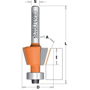 Viistejyrsin CMT; S=1/4''; D=12,7 mm