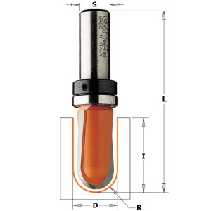 Kourujyrsin CMT; S=1/4''; D=15,8 mm; laakereilla