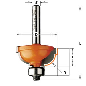 Profiilijyrsin B CMT 863.580.11 ; S=12,7 mm; D=31,7 mm