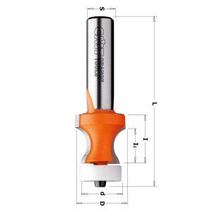 Profiilijyrsin CMT; S=1/2''; D=66,7 mm; R=7,93 mm; laakereilla