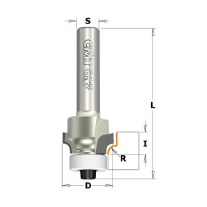 Pyöristysjyrsin CMT; S=8 mm; D=16,7 mm; laakereilla