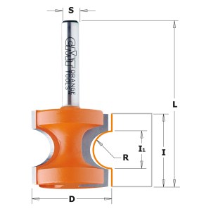 Pyöristysjyrsin CMT; S=12 mm; D=44,5 mm