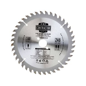 Katkaisuterä puulle CMT Contractor; 160x2.2x20; Z40; 10°