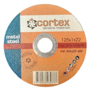 Katkaisulaikka metalli Cortex 14097; 125x1,0x22 mm