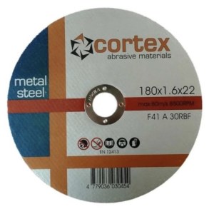 Katkaisulaikka metalli Cortex 18207; 180x1,6x22,2 mm