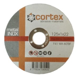 Hiova katkaisulaikka Cortex 18261; 125x1,0x22,2 mm